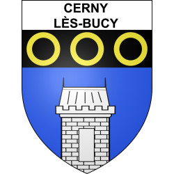 Adesivi stemma Cerny-lès-Bucy adesivo
