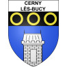 Stickers coat of arms Cerny-lès-Bucy adhesive sticker