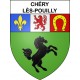 Chéry-lès-Pouilly Sticker wappen, gelsenkirchen, augsburg, klebender aufkleber