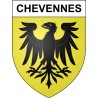 Chevennes 02 ville sticker blason écusson autocollant adhésif