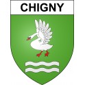 Adesivi stemma Chigny adesivo