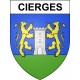 Cierges 02 ville sticker blason écusson autocollant adhésif