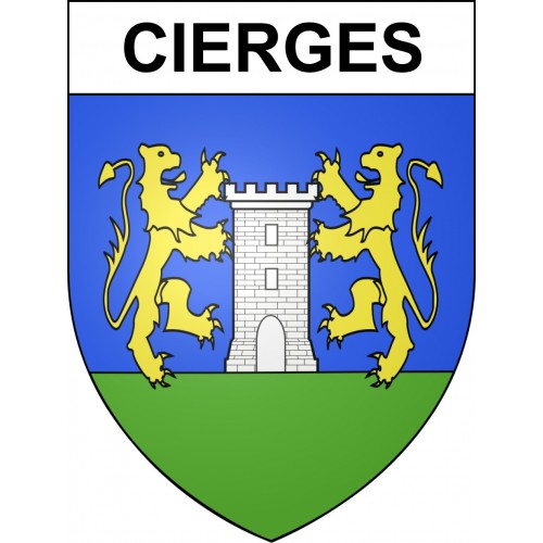 Stickers coat of arms Cierges adhesive sticker