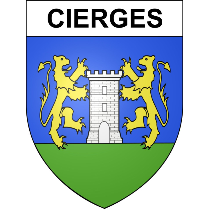 Cierges Sticker wappen, gelsenkirchen, augsburg, klebender aufkleber