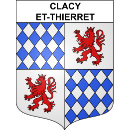 Clacy-et-Thierret Sticker wappen, gelsenkirchen, augsburg, klebender aufkleber