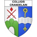 Stickers coat of arms Colligis-Crandelain adhesive sticker