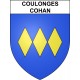Coulonges-Cohan 02 ville sticker blason écusson autocollant adhésif
