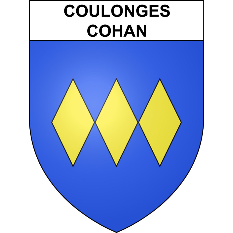 Adesivi stemma Coulonges-Cohan adesivo