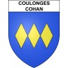 Coulonges-Cohan Sticker wappen, gelsenkirchen, augsburg, klebender aufkleber