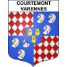 Courtemont-Varennes Sticker wappen, gelsenkirchen, augsburg, klebender aufkleber