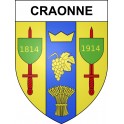 Craonne 02 ville sticker blason écusson autocollant adhésif