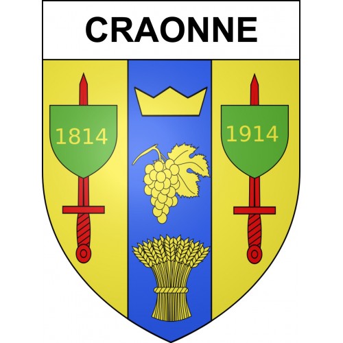 Stickers coat of arms Craonne adhesive sticker