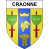 Stickers coat of arms Craonne adhesive sticker
