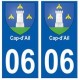 06 Cap d'ail stemma adesivo piastra città