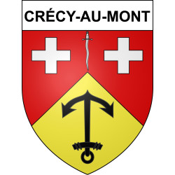 Adesivi stemma Crécy-au-Mont adesivo