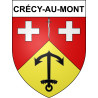 Stickers coat of arms Crécy-au-Mont adhesive sticker