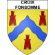 Croix-Fonsomme Sticker wappen, gelsenkirchen, augsburg, klebender aufkleber