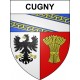 Cugny Sticker wappen, gelsenkirchen, augsburg, klebender aufkleber