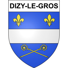 Dizy-le-Gros Sticker wappen, gelsenkirchen, augsburg, klebender aufkleber