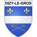 Dizy-le-Gros 02 ville sticker blason écusson autocollant adhésif