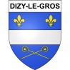 Pegatinas escudo de armas de Dizy-le-Gros adhesivo de la etiqueta engomada