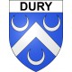 Dury 02 ville sticker blason écusson autocollant adhésif