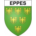 Eppes 02 ville sticker blason écusson autocollant adhésif