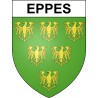 Eppes 02 ville sticker blason écusson autocollant adhésif