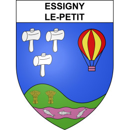 Pegatinas escudo de armas de Essigny-le-Petit adhesivo de la etiqueta engomada