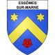 Essômes-sur-Marne 02 ville sticker blason écusson autocollant adhésif