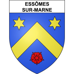 Adesivi stemma Essômes-sur-Marne adesivo