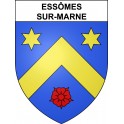 Essômes-sur-Marne 02 ville sticker blason écusson autocollant adhésif