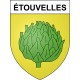 Étouvelles 02 ville sticker blason écusson autocollant adhésif