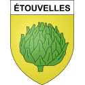 Étouvelles Sticker wappen, gelsenkirchen, augsburg, klebender aufkleber