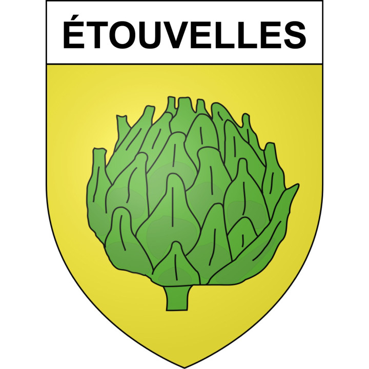 Stickers coat of arms Étouvelles adhesive sticker
