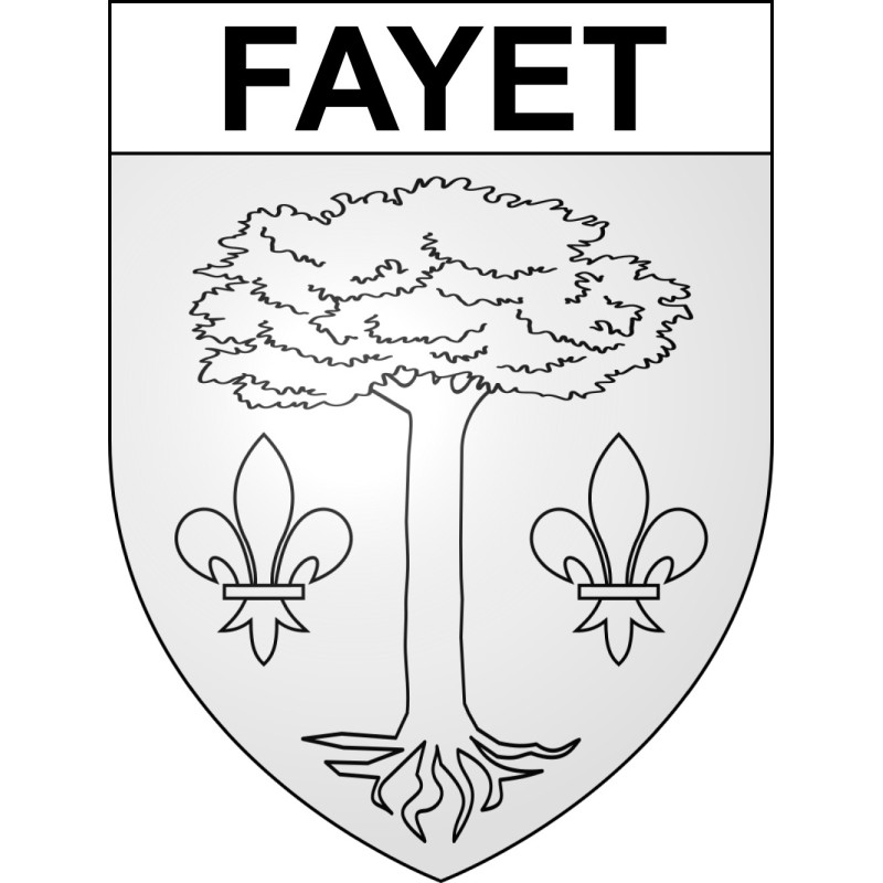 Adesivi stemma Fayet adesivo