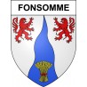 Stickers coat of arms Fonsomme adhesive sticker