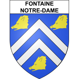 Stickers coat of arms Fontaine-Notre-Dame adhesive sticker