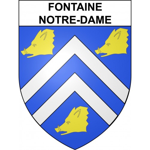 Adesivi stemma Fontaine-Notre-Dame adesivo