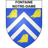 Adesivi stemma Fontaine-Notre-Dame adesivo
