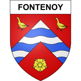 Fontenoy Sticker wappen, gelsenkirchen, augsburg, klebender aufkleber