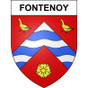 Pegatinas escudo de armas de Fontenoy adhesivo de la etiqueta engomada