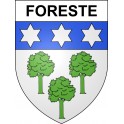 Pegatinas escudo de armas de Foreste adhesivo de la etiqueta engomada