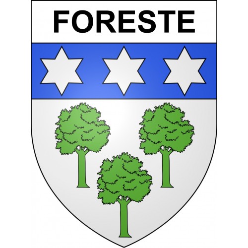 Foreste 02 ville sticker blason écusson autocollant adhésif