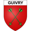 Stickers coat of arms Guivry adhesive sticker