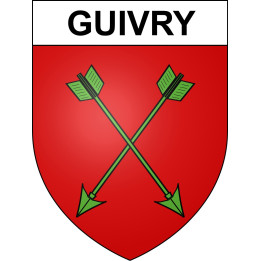 Guivry 02 ville sticker blason écusson autocollant adhésif