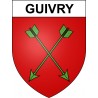 Pegatinas escudo de armas de Guivry adhesivo de la etiqueta engomada