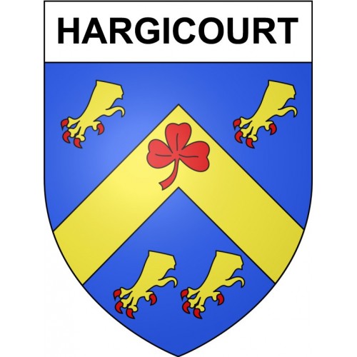 Stickers coat of arms Hargicourt adhesive sticker