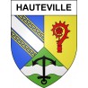 Pegatinas escudo de armas de Hauteville adhesivo de la etiqueta engomada