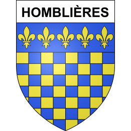 Stickers coat of arms Homblières adhesive sticker